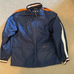 Nike Men's Blue and Orange Windbreaker